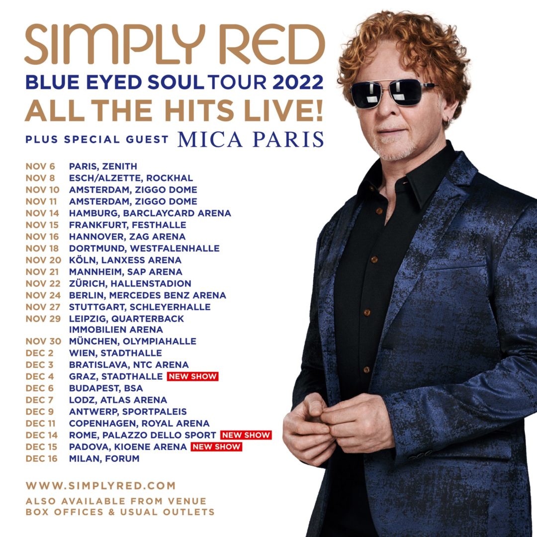 simply red tour setlist