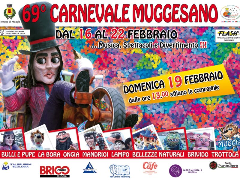 Carnevale a Muggia. Gli eventi in programma