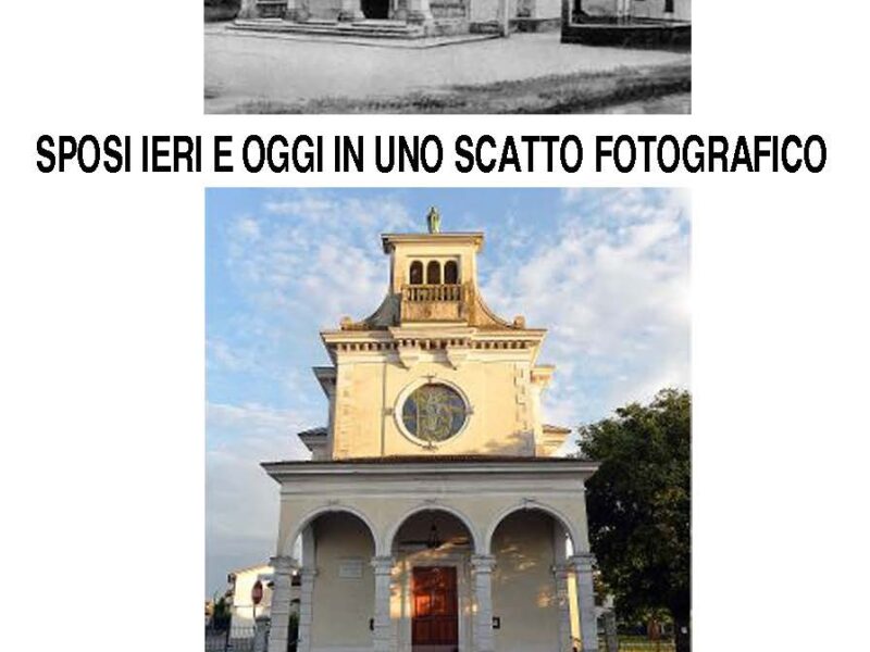 Sposi ieri e oggi in uno scatto fotografico