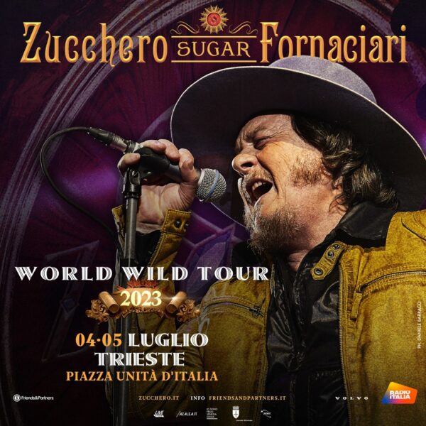 ZUCCHERO: 4 e 5 luglio due concerti in Piazza Unità a Trieste 