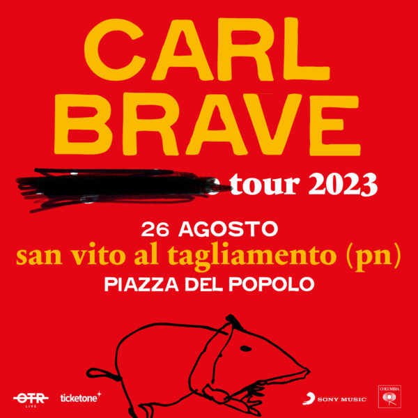 Carl Brave sabato 26 agosto a San Vito al Tagliamento