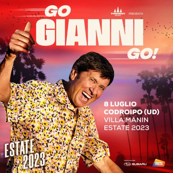 Gianni Morandi a Villa Manin. 8 Luglio 2023