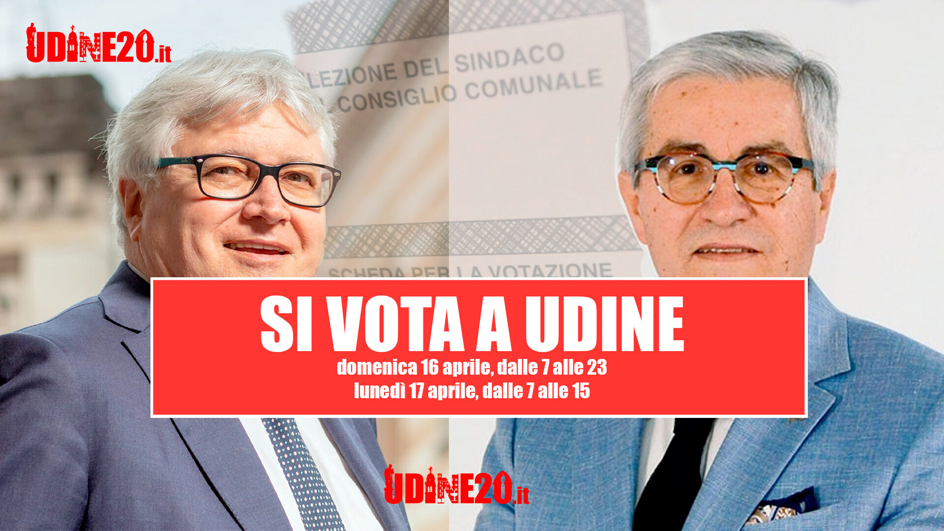 Udine al voto: fate la vostra scelta, De Toni o Fontanini