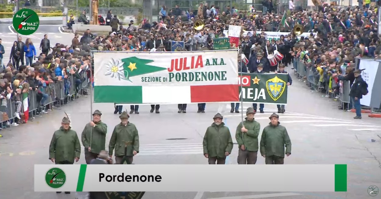 Alpini Sezione Pordenone. Il video dello sfilamento a Udine