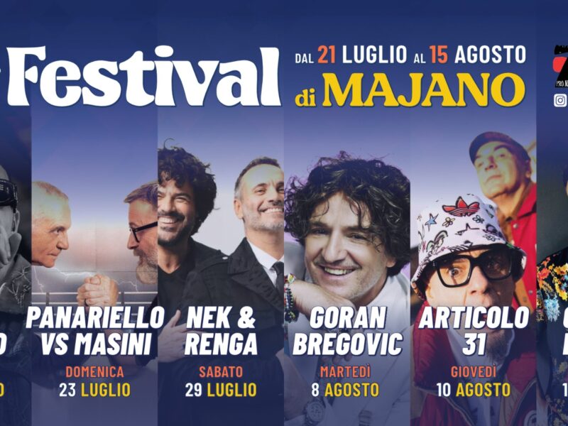 Festival di Majano. Gli eventi in programma