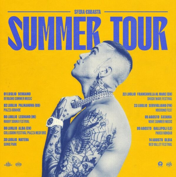 Sfera Ebbasta a Palmanova. In concerto domenica 2 luglio