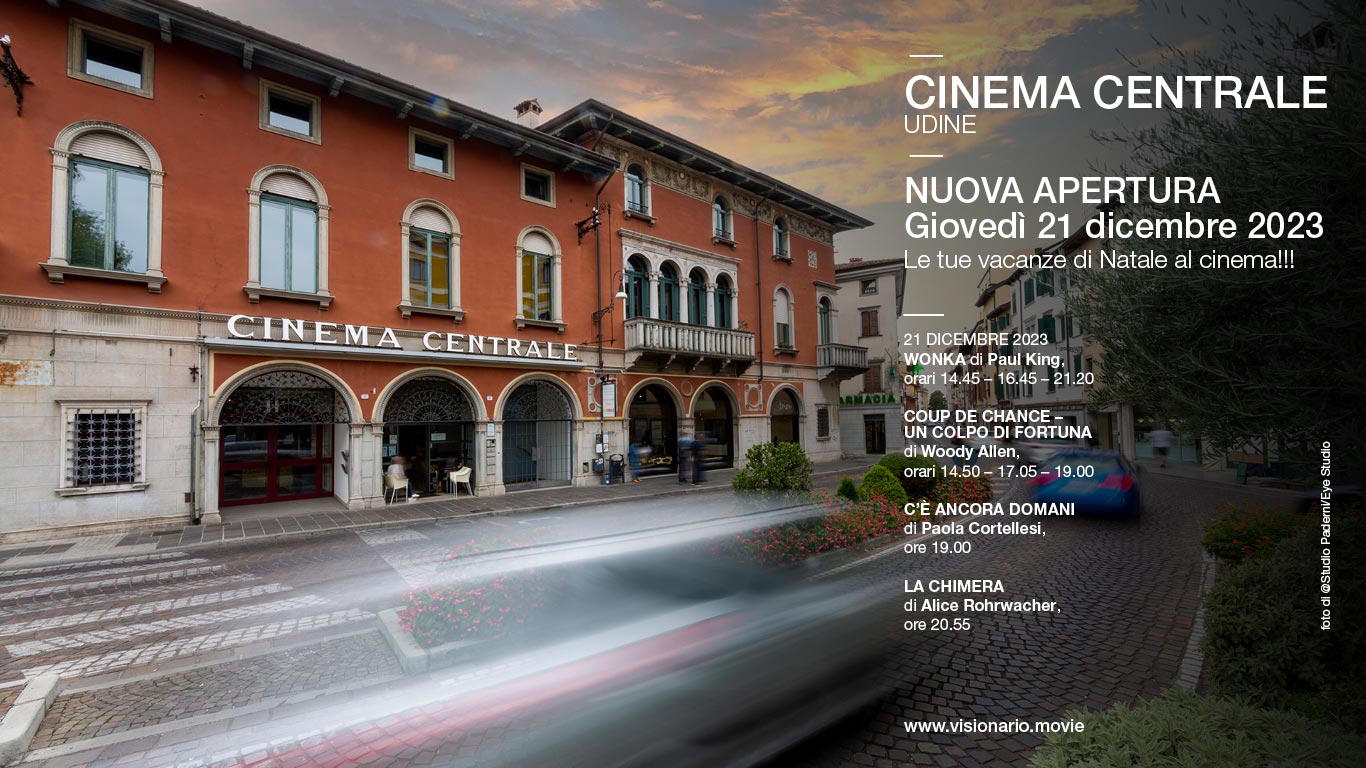 Riapre il Cinema Centrale dal 21 dicembre. La programmazione di Natale