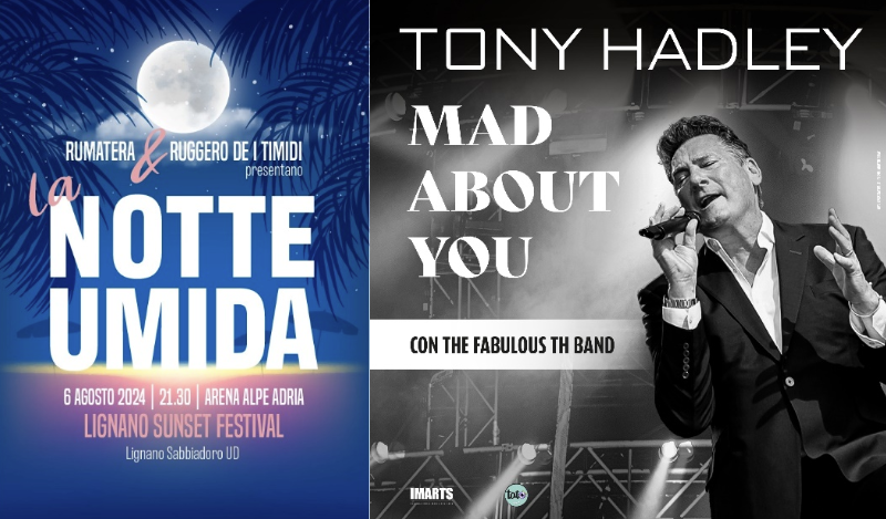 Lignano Sunset Festival a Lignano Sabbiadoro con Tony Hadley e Ruggero de I Timidi