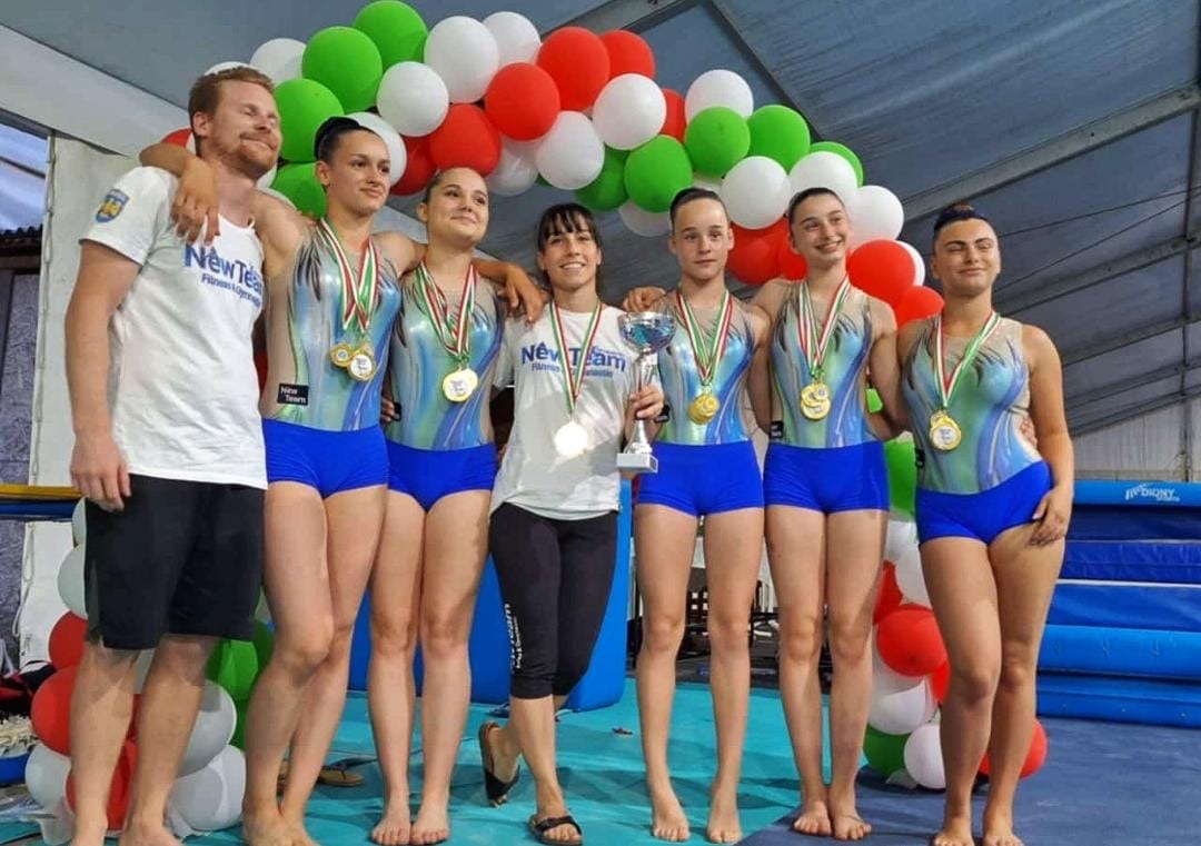 La Newteam di Remanzacco medaglia d’oro all’International Teamgym Cup