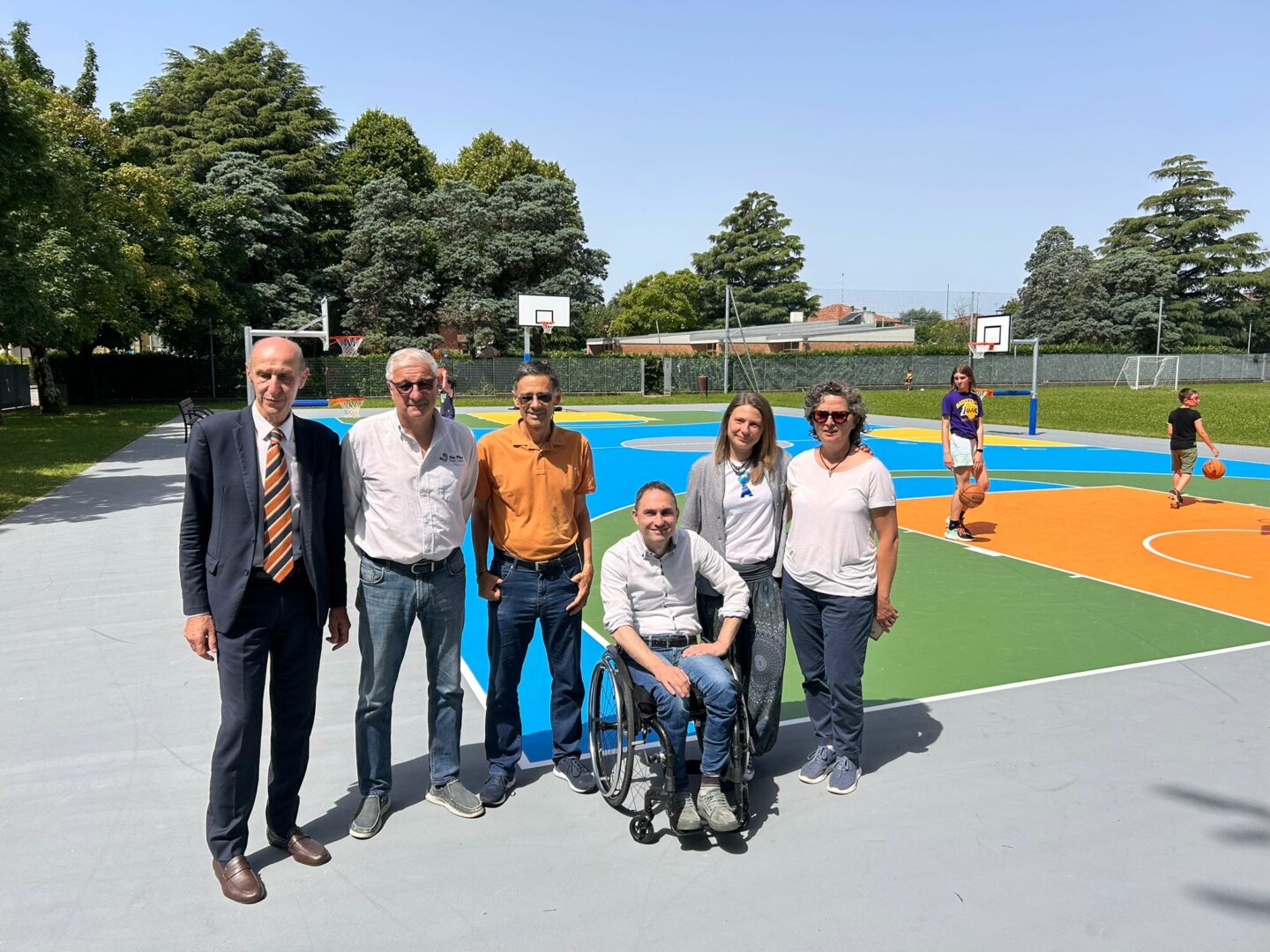 Nuovo campo da basket e baskin nel quartiere est di Udine