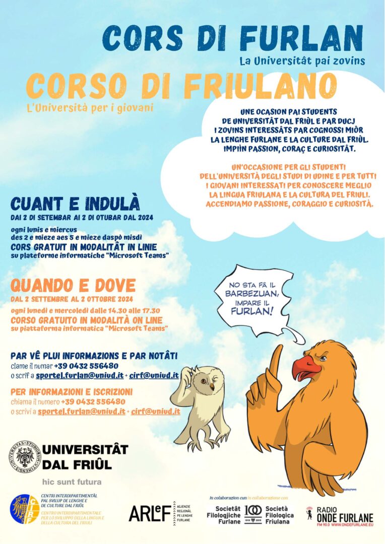 Corso gratuito di friulano per i giovani