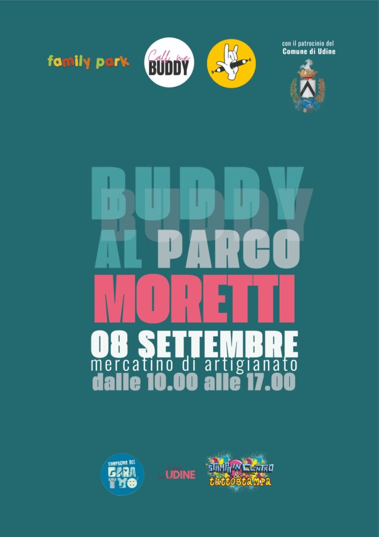 Mercatini e attività con Buddy al Parco Moretti domenica 8 settembre