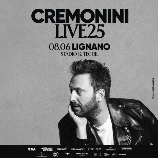 Cesare Cremonini a Lignano 8 giugno 2025