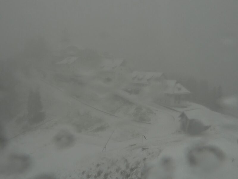 In montagna é arrivata la neve