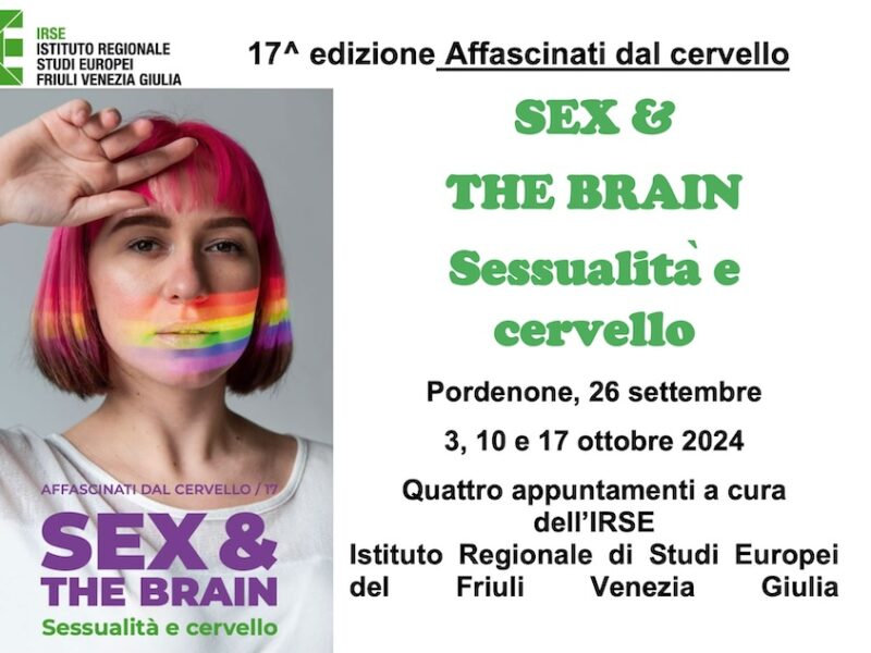 Sessualità e cervello: il tema di “Affascinati dal cervello”. Dal 26 settembre a Pordenone