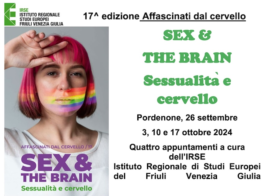 Sessualità e cervello: il tema di “Affascinati dal cervello”. Dal 26 settembre a Pordenone