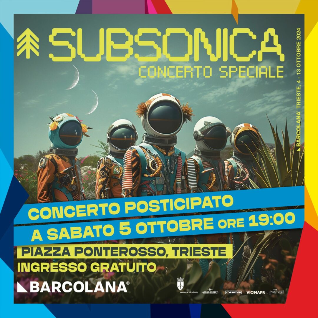 Subsonica a Trieste, gratis sabato 5 ottobre