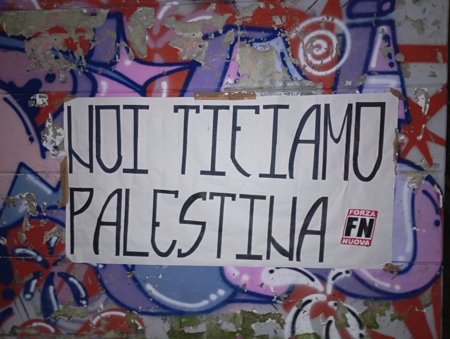 Udine: Italia-Israele, Forza Nuova “Tifiamo Palestina”