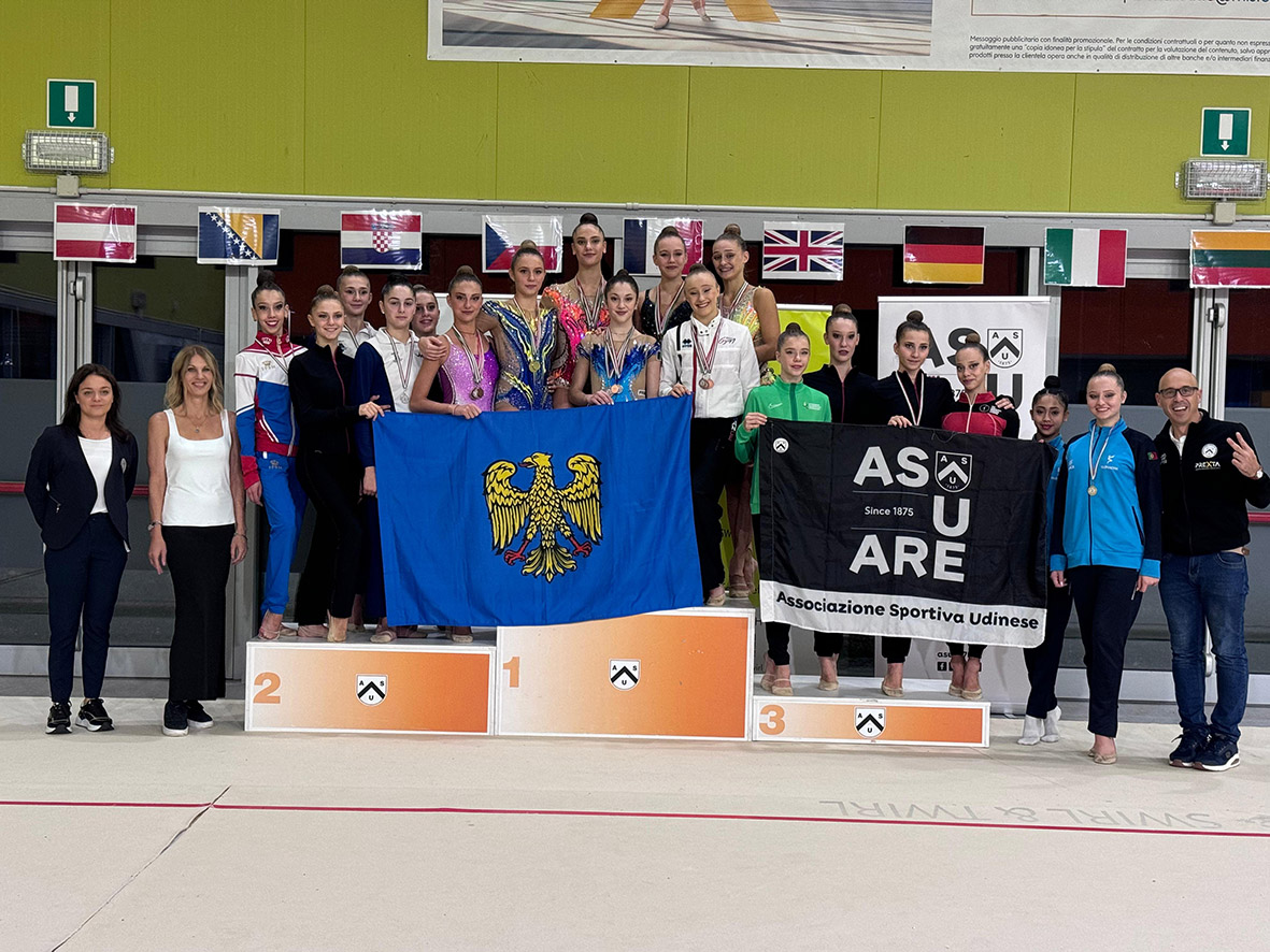 Dragaš e compagne vincono al Torneo internazionale di ritmica dell’ASU