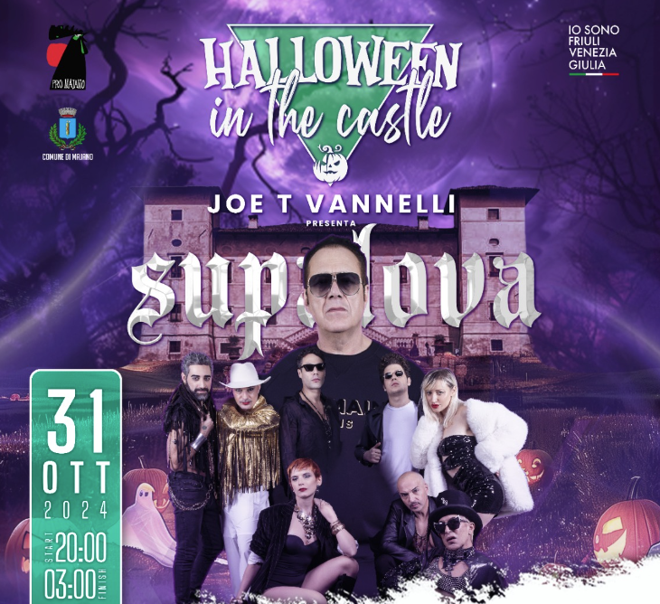 JOE T VANNELLI alla festa di Halloween al Castello di Susans. giovedì 31 ottobre