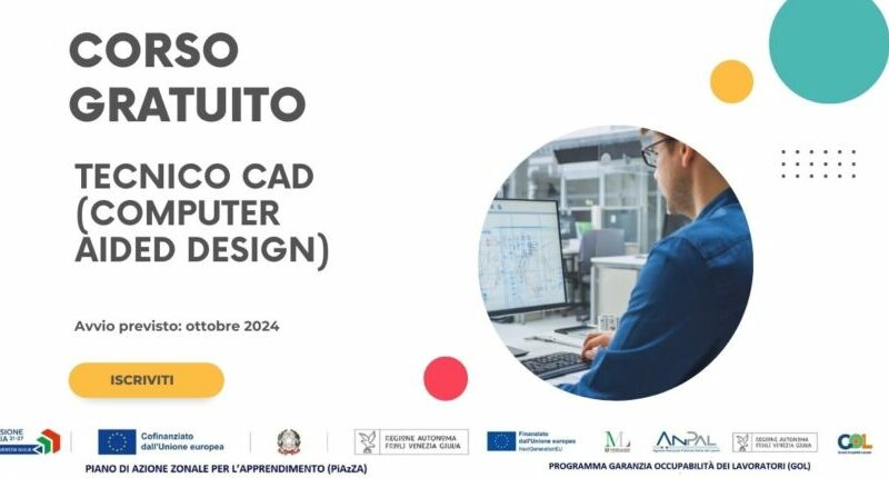 Al Bearzi un corso gratuito per Tecnico CAD