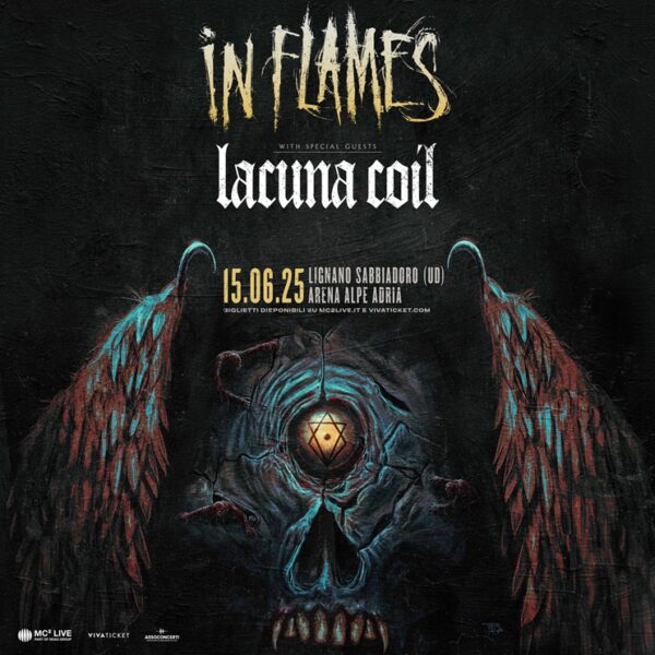 In Flames al Lignano Sunset Festival. 15 giugno 2025. Opening act Lacuna Coil