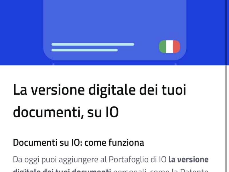 Come aggiungere Patente, Tessera Sanitaria e Carta Europea della Disabilità in versione digitale