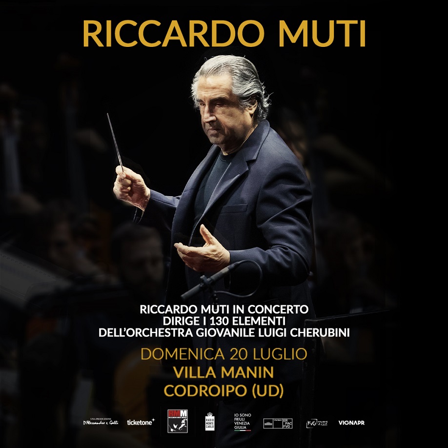 Riccardo Muti domenica 20 luglio 2025 a Villa Manin