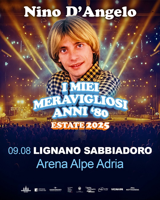 Nino D’Angelo in concerto a Lignano. 9 agosto 2025